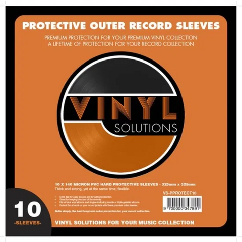 ACCESSORI VINILE - BUSTE PROTETTIVE TRASPARENTI PVC - 10PZ