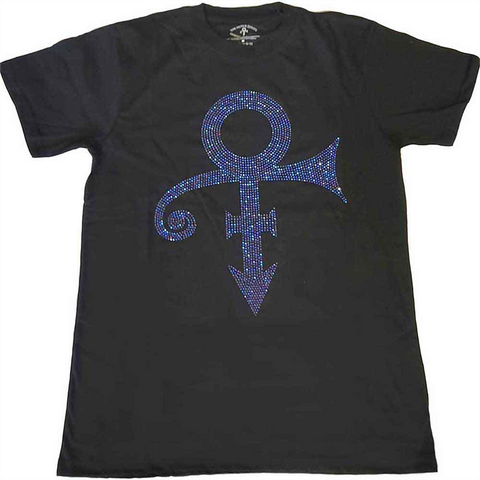 PRINCE - PURPLE SYMBOL DIAMANTE - NERO - (S) - TSHIRT