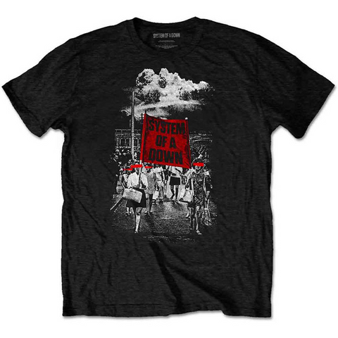 SYSTEM OF A DOWN - BANNER MARCH - NERO - (M) - TSHIRT