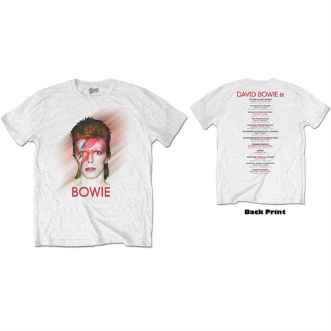 DAVID BOWIE - BOWIE IS - bianco - (L) - t-shirt