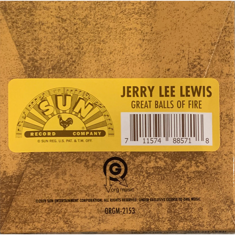 JERRY LEE LEWIS - GREAT BALLS OF FIRE (3'' - mini vinile)