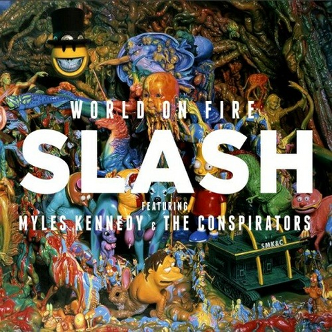 SLASH & MYLES KENNEDY AND THE COSPIRATORS - WORLD ON FIRE (LP)