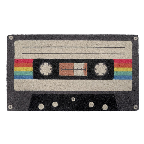 ZERBINO - TAPPETO - CASSETTE TAPE DOORMAT / TAPPETO CASA - ZERBINO