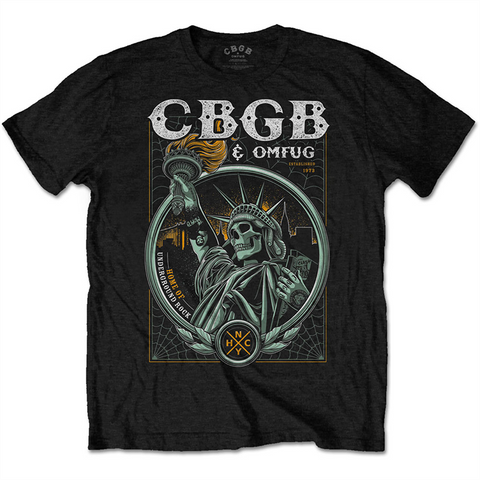CBGB - CLASSIC LIBERTY - NERO - (M) - T-SHIRT