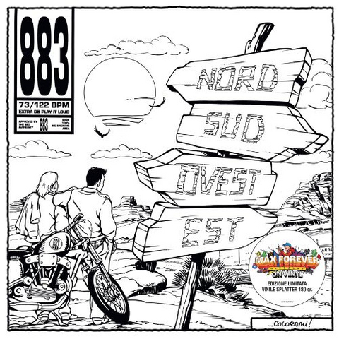 883 - NORD SUD OVEST EST (LP - SPLATTER | MAX FOREVER - ORIGINAL B/W VERSION | REM24 - 1993)