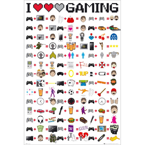 MAXI POSTERS - I LOVE GAMING - 693 - POSTER