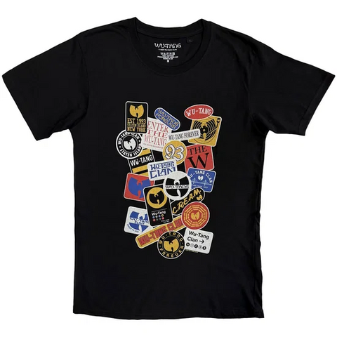 WU-TANG CLAN - BADGES - NERO - (M) - TSHIRT