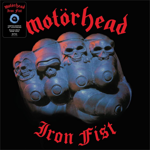 MOTORHEAD - IRON FIST (LP – 40th ann | black&blue | rem22 – 1982)