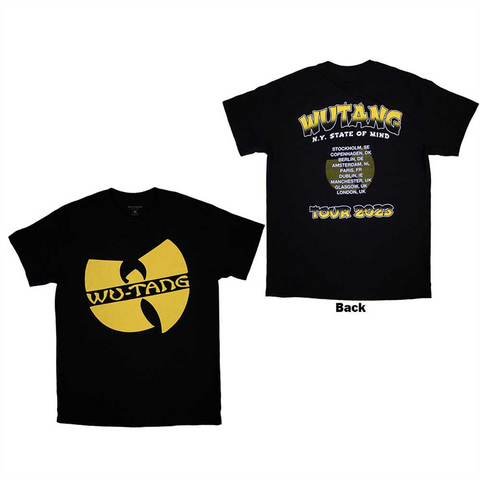 WU-TANG CLAN - TOUR '23 SLANTED LOGO STATE OF MIND - nero