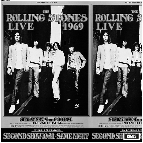 THE ROLLING STONES - LIVE AT THE OAKLAND COLISEUM (LP - 1969)