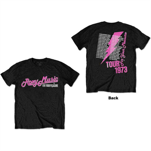 ROXY MUSIC - FOR YOUR PLEASURE TOUR - NERO - (M) - TSHIRT