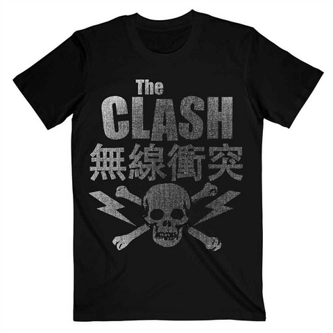 THE CLASH - SKULL & CROSSBONE - nero - (M) - t-shirt