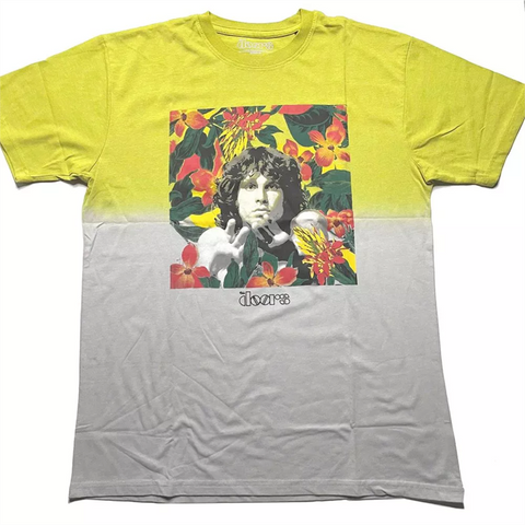 THE DOORS - FLORAL SQUARE - GIALLO - M - T-SHIRT