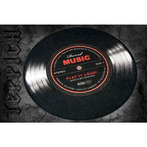 TAPPETO - RECORD MUSIC (VINILE) - DIAMETRO 100CM