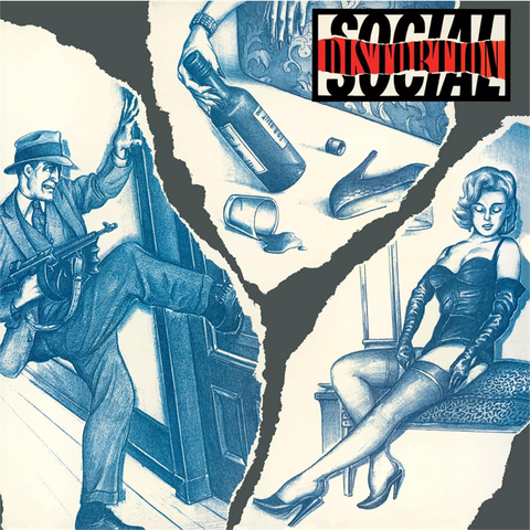 SOCIAL DISTORTION - SOCIAL DISTORTION (LP - ROSSO | REM26 - 1990)