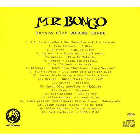 MR.BONGO RECORDS - MR BONGO RECORD CLUB VOL.3 (LP)