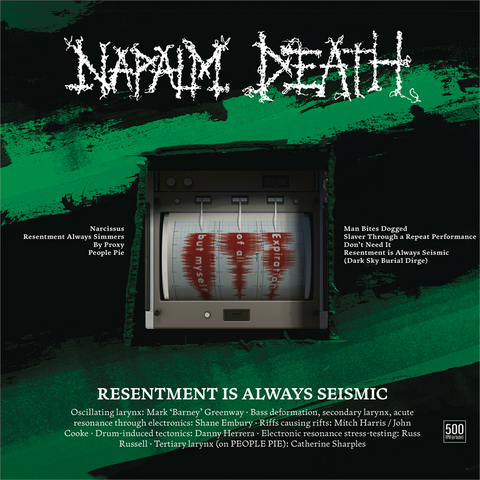 NAPALM DEATH - RESENTMENT IS ALWAYS SEISMIC: a final throw of throes (2024)