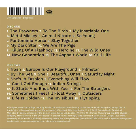 SUEDE - BEAUTIFUL ONES: THE BEST OF SUEDE 1992-2018 (2CD)