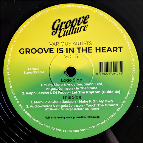 MICKEY MORE & ANDY TEE & GIANNI BINI - GROOVE IS IN THE HEART VOL.3 (12" - 2026)
