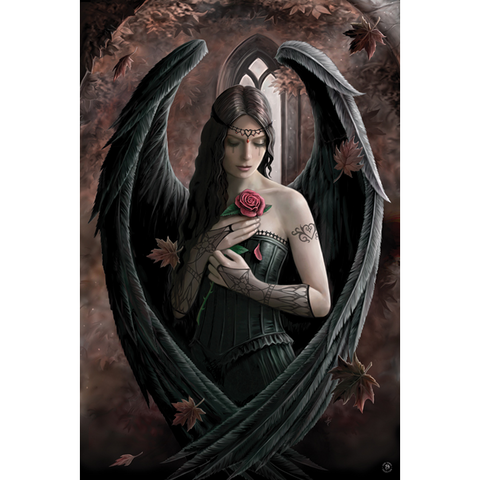 ANNE STOKES - GOTHIC ART - ANGEL ROSE - 904 - POSTER