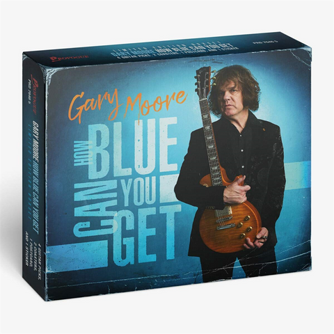 GARY MOORE - HOW BLUE CAN YOU GET (2021 - deluxe digipak | 4 plettri / 2 sottobicchieri / 1 postcard / 1 sticker)