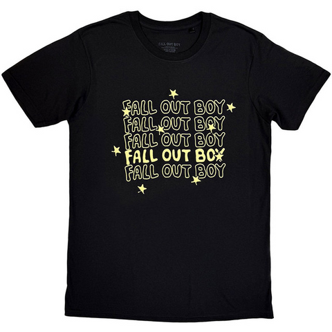 FALL OUT BOY - LOGO REPEAT - NERO - (M) - TSHIRT