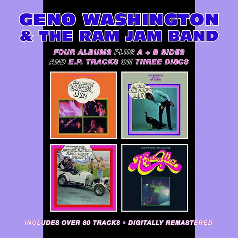 GENO & THE RAM JAM BAND WASHINGTON - HAND CLAPPIN FOOT / SHAKE A / HIPSTERS FLIPSTERS (2020 - 3CD - BGO)