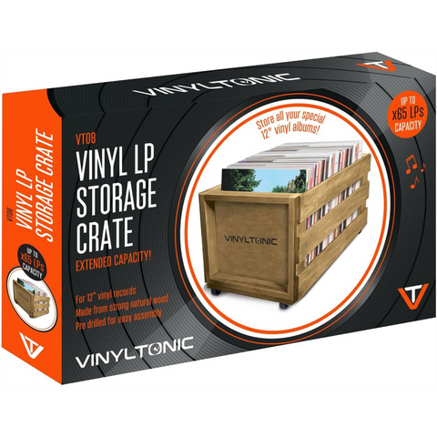 VINYL TONIC - CONTENITORE VINILI - LP STORAGE - 65 LP - contenitore legno