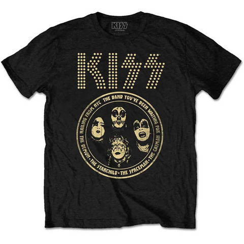 KISS - BAND CIRCLE - NERO - (M) - TSHIRT