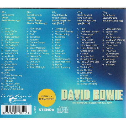 DAVID BOWIE - THE BROADCAST COLLECTION 1972-1997 (5CD)