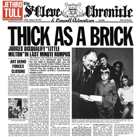 JETHRO TULL - THICK AS A BRICK (1972 - 40th ann - cd+dvd | rem22)