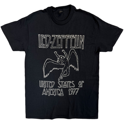 LED ZEPPELIN - USA'77 - NERO - (S) - TSHIRT