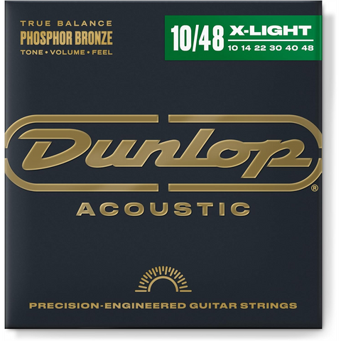 DUNLOP - CORDE CHITARRA - ACOUSTIC DAP1048 PHOSPHOR BRONZE, EXTRA LIGHT SET/6
