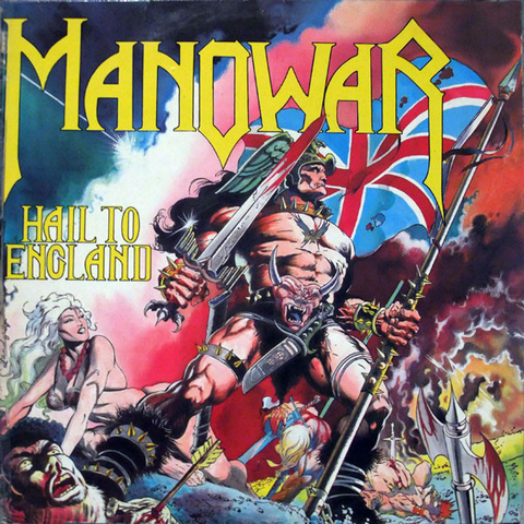 MANOWAR - HAIL TO ENGLAND (LP - USATO - 1984)