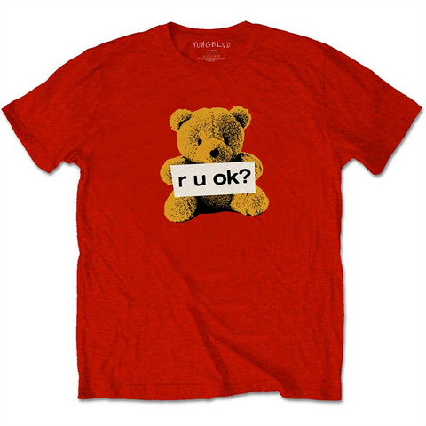 YUNGBLUD - R U OK? - ROSSO - M - T-SHIRT