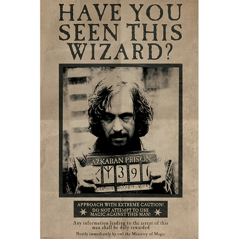 HARRY POTTER - 512 - WANTED SIRIUS BLACK - posterm 61x91,5