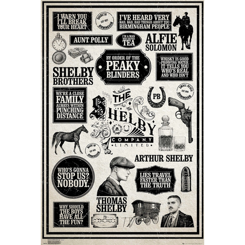 PEAKY BLINDERS - INFOGRAPHIC - 688 - POSTER