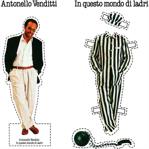 ANTONELLO VENDITTI - IN QUESTO MONDO DI LADRI (LP - bianco | rem22 - 1988)