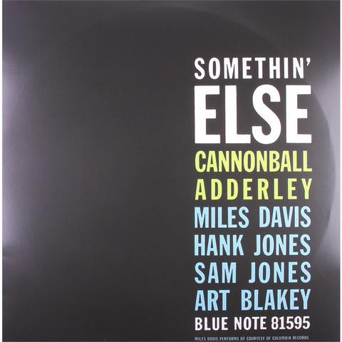 JULIAN 'CANNONBALL' ADDERLY - SOMETHIN' ELSE (LP - 1958)