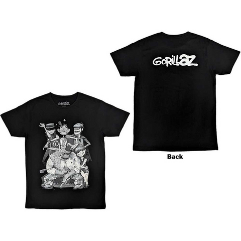 GORILLAZ - GEORGE SPRAY - NERO - (L) - TSHIRT