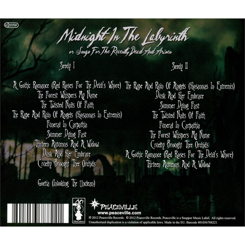 CRADLE OF FILTH - MIDNIGHT IN THE LABYRINTH (2012)