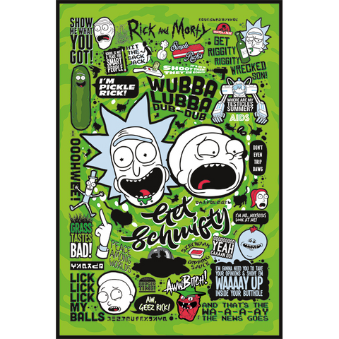 RICK AND MORTY: PYRAMID - QUOTES (POSTER MAXI 61X91,5 CM) - QUOTES - poster - 871 - 61x91,5cm