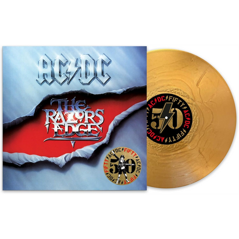 AC/DC - THE RAZORS EDGE (LP - 50th ac/dc ann | gold | rem24 - 1990)