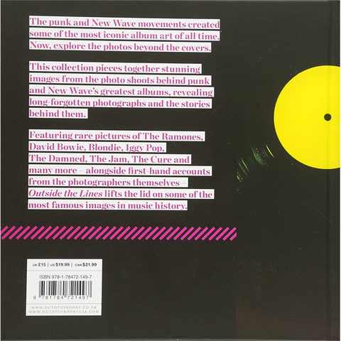PUNK & NEW WAVE COVERS BOOK - OUTSIDE THE LINES - COPERTINE ALBUM (LIBRO)