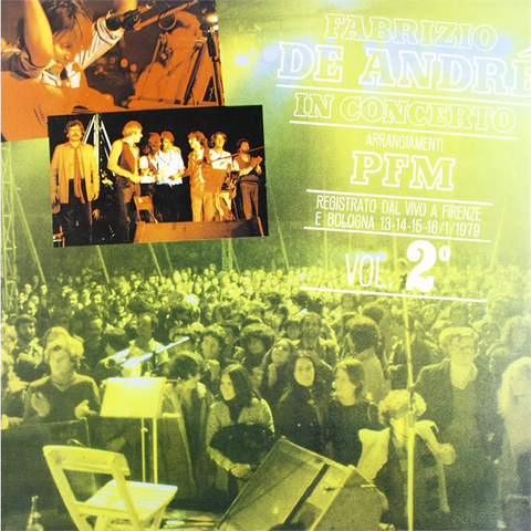 FABRIZIO DE ANDRE' - ARRANGIAMENTI P.F.M. VOL.2 (LP - VERDE | REM23 - 1979)
