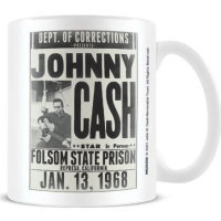 JOHNNY CASH - FOLSOM STATE PRISON - TAZZA IN CERAMICA