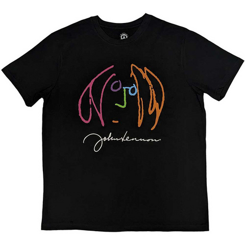 JOHN LENNON - SELF PORTRAIT FULL COLOR - NERO - (M) - TSHIRT