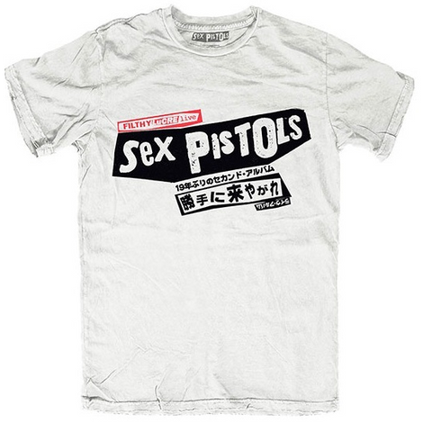 SEX PISTOLS - FILTHY LUCRE JAP - BIANCO - M - T-SHIRT