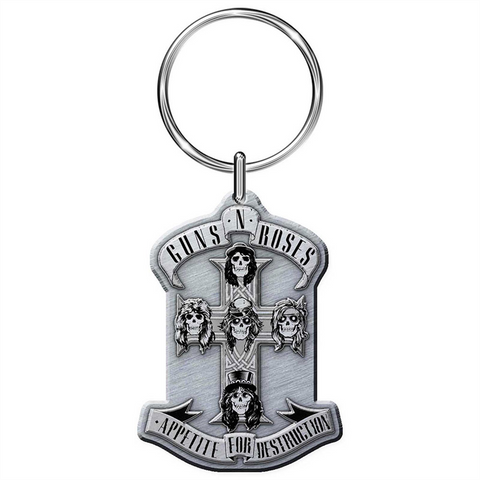 GUNS N' ROSES - APPETITE FOR DESTRUCTION - PORTACHIAVI METALLO