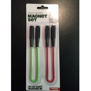 ROCKET DESIGN - MAG NOTES - MAGNETI A FORMA DI CAVO CON JACK - SET DA 2 PEZZI